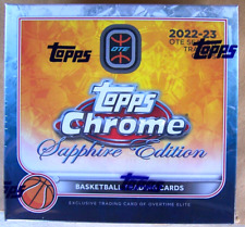 2022-23 Topps Chrome Sapphire Overtime Elite OTE Basketball Factory Sealed Box