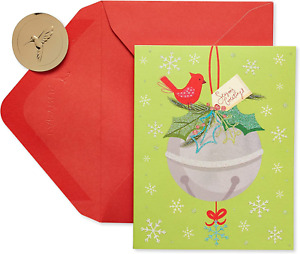 Papyrus Christmas Cards Boxed w/ Envelopes Happy Holiday Season Jingle Bell 20
