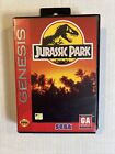 Jurassic Park (Sega Genesis, 1993) Video Game Complete w/ Case & Manual