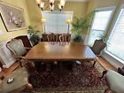 Ethan Allen dining room set. Seats 6-12. Sideboard and China Hutch Included