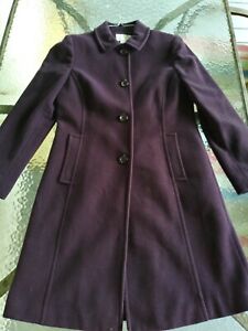 Worthington Womens PURPLE Wool Blend Winter Trench Coat--SIZE SMALL--LOOK!!~@@@