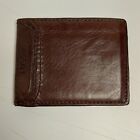 Fossil Mens Leather Bifold Wallet Brown Classic