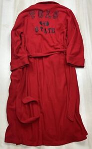 Polo Ralph Lauren Vintage Fleece Robe Red Graphic Men’s Size Medium / Large 90’s