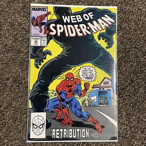 Web of Spiderman #39 (vol 1) 1988 Retribution Direct Edition