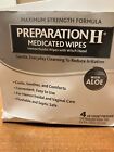 4x Preparation H Medicated Wipes Gentle Everyday Cleansing 48 each - 192 Total