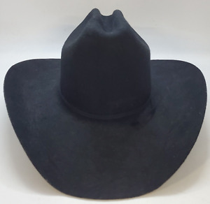 Cody James DENVER 2X Black Fur Felt Black Tie Cowboy Hat Men’s Size 6 7/8