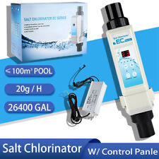 US Sistema generador de cloro para piscinas Célula de sal para 16k/26k galones