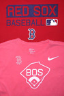 New ListingMens Lot of 2 NIKE MLB Boston RED SOX Training & Breast Cancer Shirt size 2XL
