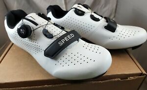 WYUKN Men's Cycling Shoes - White/Black - EU 42/US 9 - New - Take a LOOK! :)