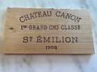 New Listing1 Rare Wine Wood Panel -Chateau CANON 1986 -CRATE BOX SIDE