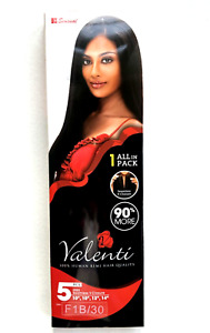 Sensual Collection-Valenti 4 pcs hair bundles+V Closure 100% Human Remi Quality