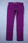 Levis Denizen Jeans Womens 12 Purple Mid Rise Skinny Shaping Stretch Denim 32x29