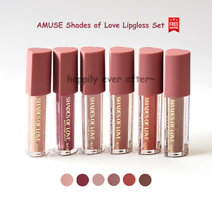 6 PCs AMUSE Shades of Love Matte Liquid Lipstick Set - 6 Lovely Colors Lipgloss