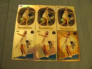 New Listing2021 Topps Chrome Rosie Casals Lot of 6 Cards! ClayRef.,ROH,Refractor