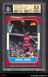 1996-97 Fleer Decade of Excellence #4 Michael Jordan BULLS BGS 9.5 GEM MINT