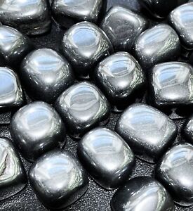 Bulk Wholesale Lot 1 LB Hematite One Pound Tumbled Polished Iron Ore Stones