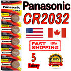 5 Pcs Panasonic CR2032 Lithium Cell Battery 3V. Expiry 2028