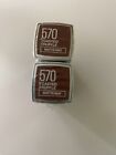 Maybelline Color Sensational Lipstick #570 Toasted Truffle Matte Lot of 2