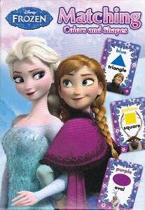 Cards Matching DISNEY FROZEN Colors & Shapes Learning Flash Game Deck