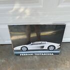 Vintage Ferrari Testarossa Poster White 1988 Never Hung NIP New 24” x 18”