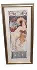 art nouveau “four seasons” ete SUMMER by Alphonse Mucha art print golden frame