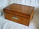 Antique Historical Marquetry Wooden Box Momento Steamboat New Orleans 1812
