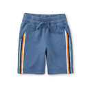 TEA COLLECTION  Knit Stripe Shorts - Coronet Blue - NWT Boys 8