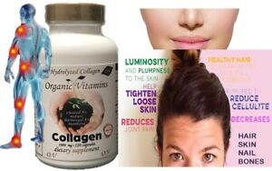 Collagen with vitamin C 1000mg 120 capsules Colagen Hidrolizado