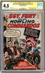 Sgt. Fury #1 CGC 4.5 SS Stan Lee 1963 2129107001