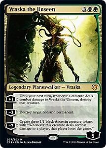 Vraska the Unseen Commander 2019 NM Black Green Mythic Rare MAGIC CARD ABUGames