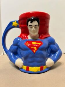 SUPERMAN Ceramic MUG DC Hand Painted