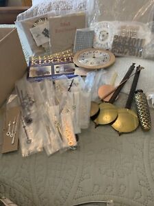 Vintage/Antique Lot Of Clock Maker Supplies Including Dials & Issues Of Klockit