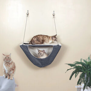 Wall Mount Cat Shelf Plus Cat Hammock for Large Cats,Kitten & Adulate Cat Tree