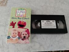 Elmo's World Sesame Street Babies Dogs & More VHS TAPE Vintage OOP SONY WONDER