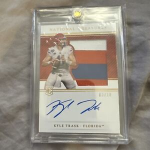 2021 National Treasures Collegiate Kyle Trask RPA 3/ 10 Rookie Patch Auto