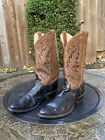 Justin Lizard Skin Exotic Leather Cowboy Western Boots Mens Size 12 B