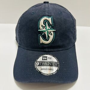 Seattle Mariners New Era Adjustable Dad Hat Cap 9TWENTY Navy Blue Core Classic