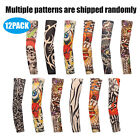 12 Pcs Tattoo Cooling Arm Sleeves Cover Unisex Sports Outdoor UV Sun Protection