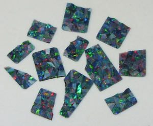 5.18ct Lot 12 Broken Pieces STUNNING Australian Opal Mosaic Doublets WoW *$1NR*