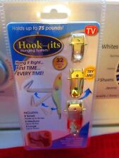HOOK-IT HANGING SYSTEM AS SEEN ON TV 32 PIECE SET NEW & SEALED HOLDS UP TO 75lbs