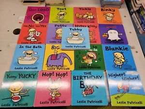 Lot of 5 Leslie Patricelli Board Books for Children's/ Kids/ Toddler *Random*