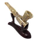 Stone Smoking Pipe Natural Stone Marble  crystal wand rock tobacco Pipe 5 inch