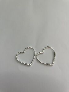 Pandora Asymmetrical Heart Hoop Earrings