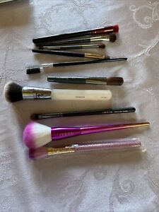 Lot  Of 10 Assorted Makeup Brushes Farah, Ulta, It, Luxir,