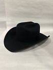 Vintage NOS Serratelli Black 6X Beaver Fur Felt Cowboy Hat Size 7 1/2