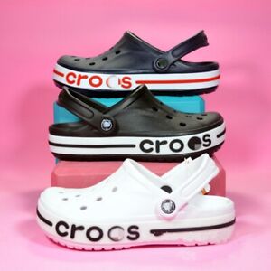 New boys girls Kids crocs Clogs Shoes Bayaband Chevron Slip On Water sandals