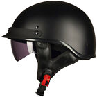 ILM Used Motorcycle Vintage Half Helmet Open Face Sun Visor DOT 205V