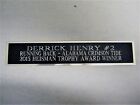 Derrick Henry Alabama Crimson Tide Nameplate For A Football Jersey Case 1.5 X 6