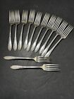 New Listing12 Oneida Virginian Sterling Silver Place Fork - 7 1/4