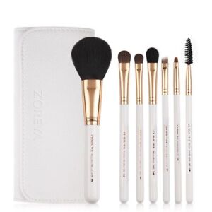 Zoreya Makeup Brushes, 7pcs Travel Brush Set With PU Leather Case